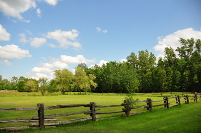 Pastoral scene at Michael's Wedding place (Westfield Heritage Village)