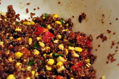 Corn Black Bean Quinoa salad