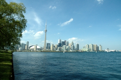 The Toronto skyline from the island, one of the best places to see it from
