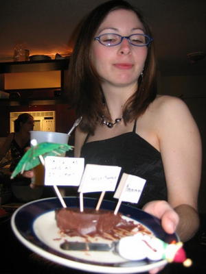 Jen with cheese fudge