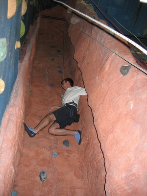 Me in the chimney climb