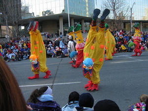 Upside-down clowns