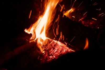 The fire after dark