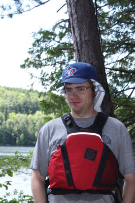 Matt at the lunch stop