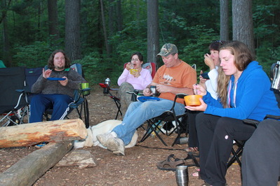 Enjoying supper