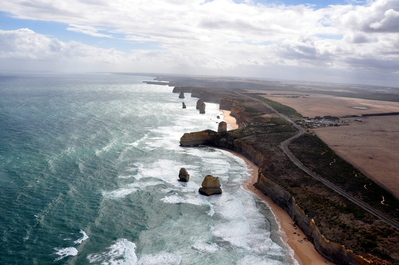 Twelve Apostles and GOR from the air