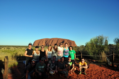 Our group, just before sunset