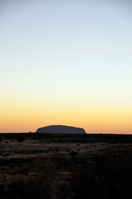 Uluru before sunrise