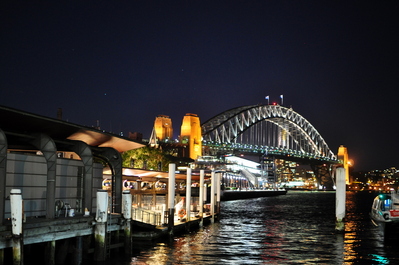 Harbour Bridge at night