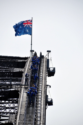 People on the Harbour Bridge Walk, I would have loved to do this but did not have enough time