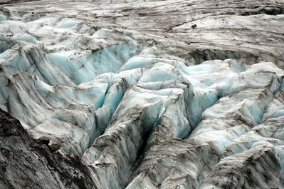 Glacier detail using zoom lens