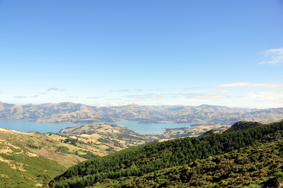View of Akaroa from the Summit Road