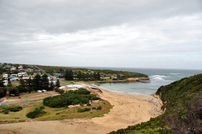 Overlooking Port Campbell as we left for the Great Ocean Road