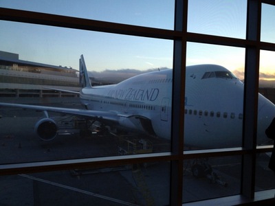 My ANZ plane for the SFO-AKL trip