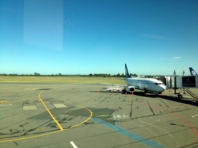 My plane for my Christchurch-Auckland flight