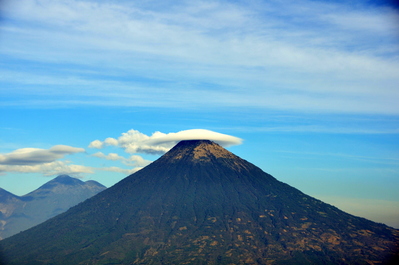 This volcano had a cloud hat for a while #filter