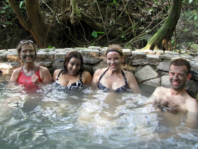 Mud-facials at the hot springs