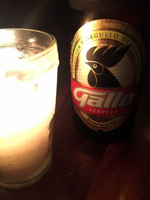 Gallo, the beer of Guatemala