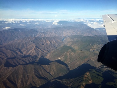 Flying over Guatemala