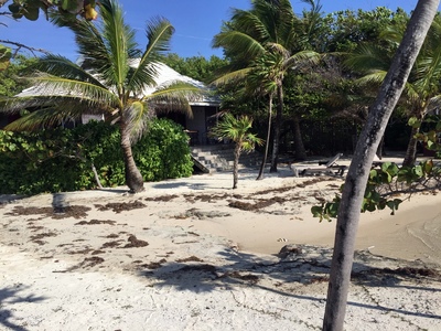 One of the beach houses at the resort