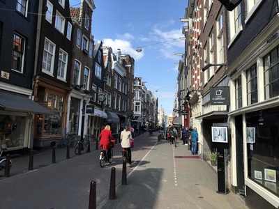 Walking through Amsterdam
