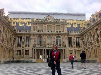 Mom at Versailles