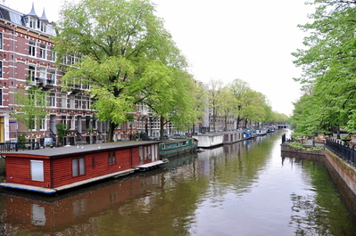 Houseboats on a canal
