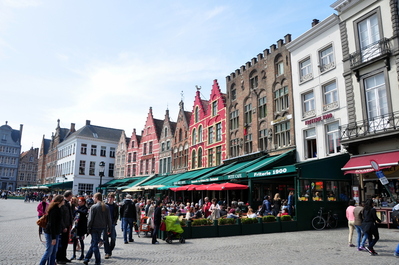 Central square in Bruges