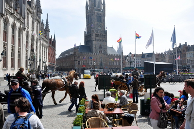 Central square in Bruges