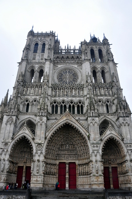 The front of the cathedral