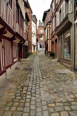 Typical street in Honfleur