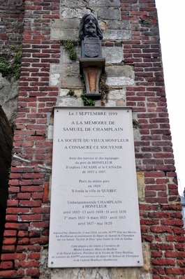 Champlain sailed for Canada from Honfleur