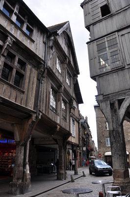 Half-timbered houses in Dinan