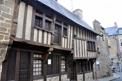 Half-timbered houses in Dinan