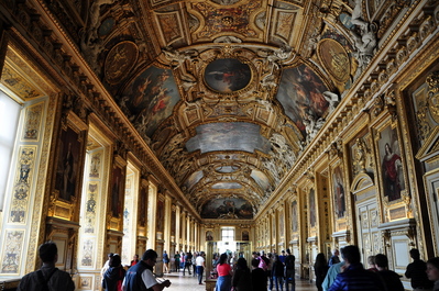 Huge hall in the Louvre
