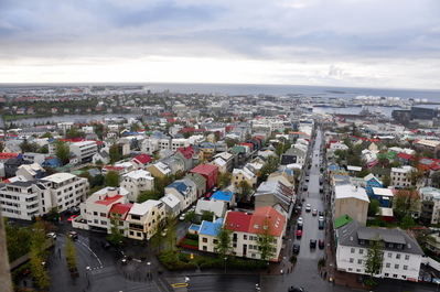 View from top of church