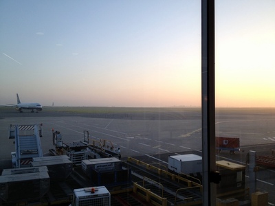 Sunrise flight from Paris