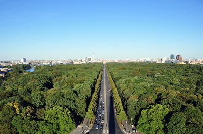 View from the top of the Berlin Victory Column