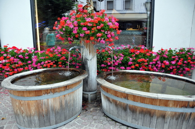 Public fountains in St. Anton