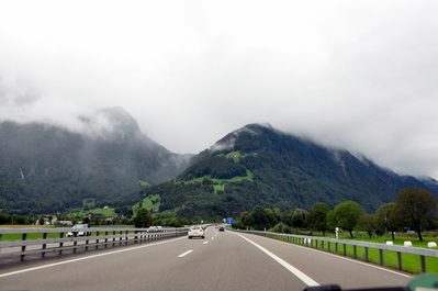 Driving through Switzerland