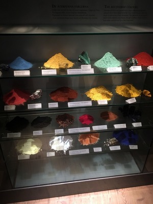 Pigments used on the ship