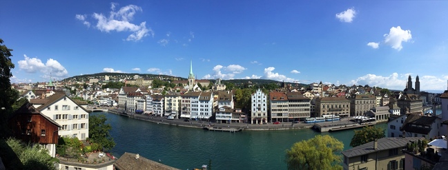 Pano of Zurich from the Lindenhof