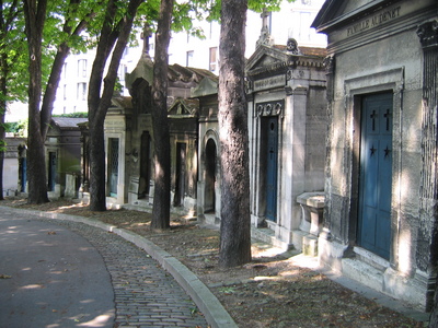 A row of tombs
