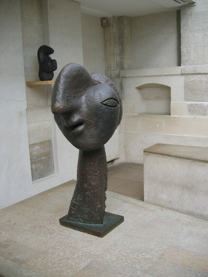 Some sculptures at the Picasso museum