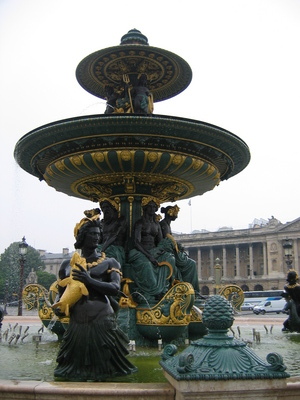 Close up of the fountain