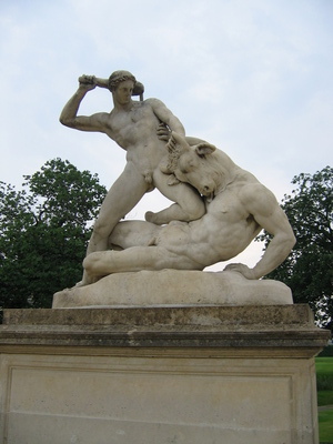 A statue in the Tuileries Gardens