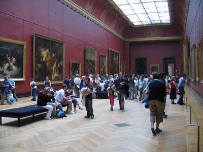 One of many rooms of paintings