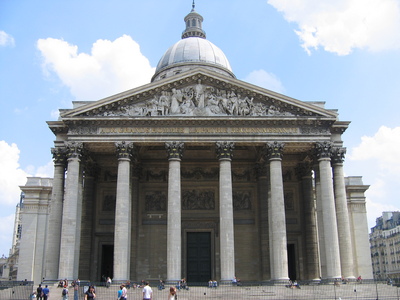 The Pantheon, notice how big it is compared to the people at the base of the pillars