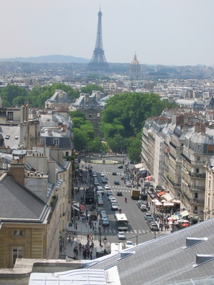 Eiffel from atop the Pantheon