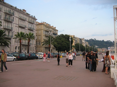 The promenade to the east